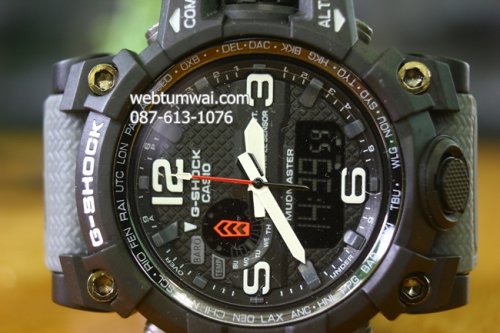  นาฬิกาจีช็อค คาสิโอ สำหรับผู้ชาย G-Shock MUDMASTER รุ่นใหม่ สายเทา