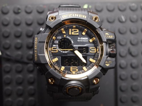 ขายนาฬิกา d-ziner รุ่น MUDMASTER ดำทอง ของแท้ กันน้ำได้ 100% ราคาไม่ถึงพัน